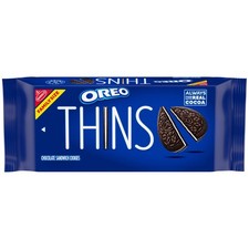 OREO Thins Chocolate Sandwich Cookies, Family 11.78 oz Pack of 1 , Brown