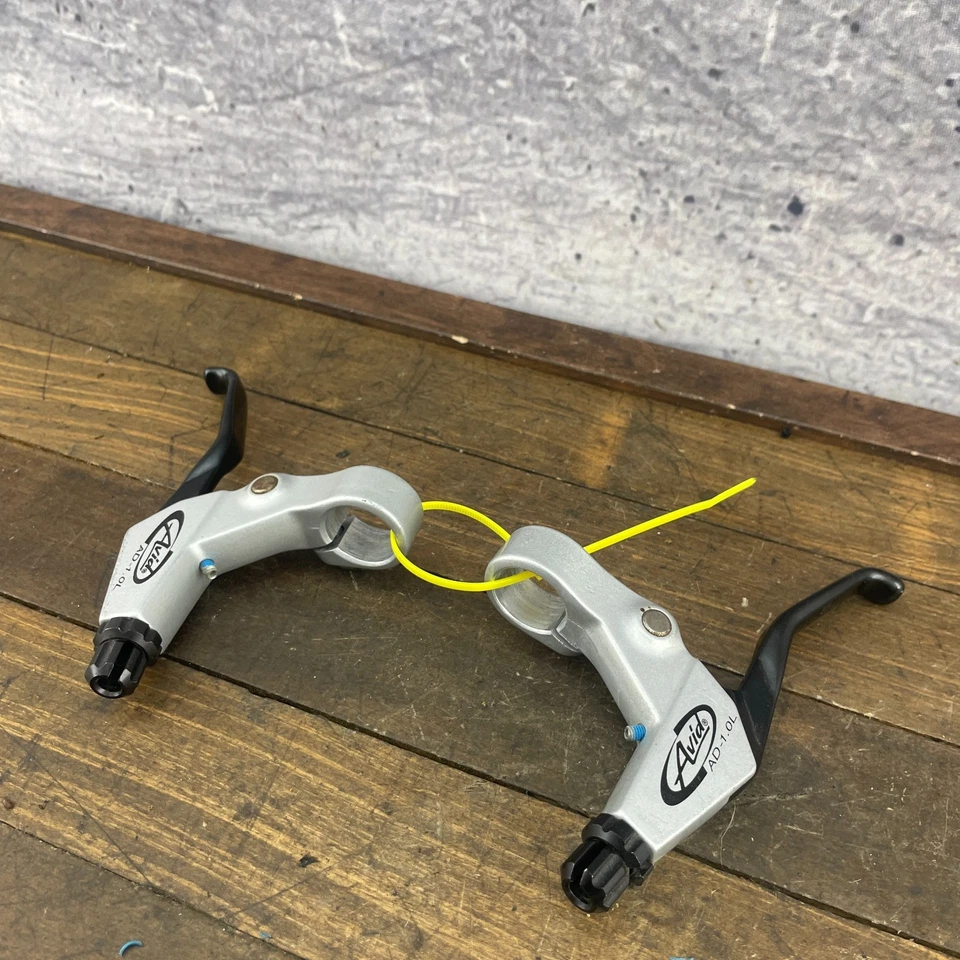 Juego de palancas de freno vintage Avid AD 1,0 L 1,0 plateado MTB BMX 2000s 00s Foto 4 de 4