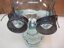 Vintage / Antique Steampunk Biker's Aviator Safety Goggles B8263