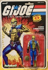 Super7 Reaction  GI Joe Cobra Commander Enemy Leader Action Figure