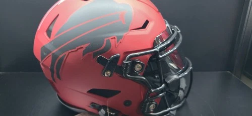 Buffalo Bills Josh Allen Signed Rave Full Size Speedflex Helmet BAS