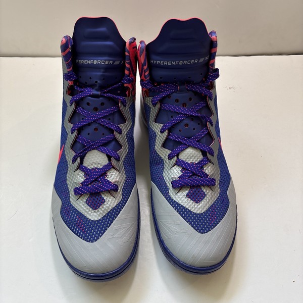 RARO NUEVO 2012 Nike Zoom Hyperenforcer XD Wolf Grey Concord Talla 11 Caja de Repuesto 2