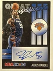 JULIUS RANDLE 2020-21 Panini NBA Hoops Great Significance Auto #GS-JRA Knicks