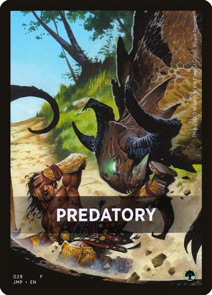 Predatory Theme Card - 29 - NM - Token - Jumpstart-Magic
