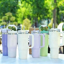 StanIey 40oz Tumbler Cup with Handle &Straw-Stainless Steel Vacuum Insulated Mug