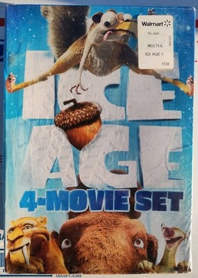 Ice Age 4-Movie Set (Dvd Disc, 2014, 4-Disc Set) New, Sealed      