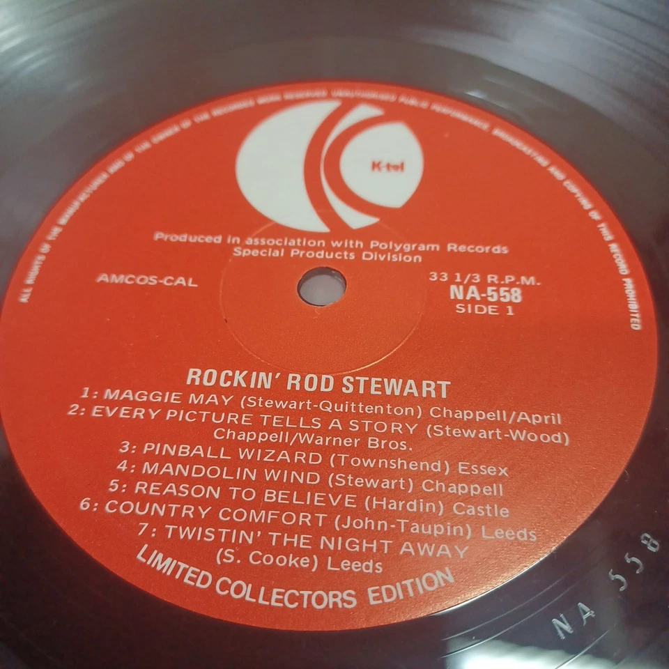 Rod Stewart – Rockin' Rod Stewart LP, Aus Only Release, Compilation, VINYL NM - Image 3 of 4