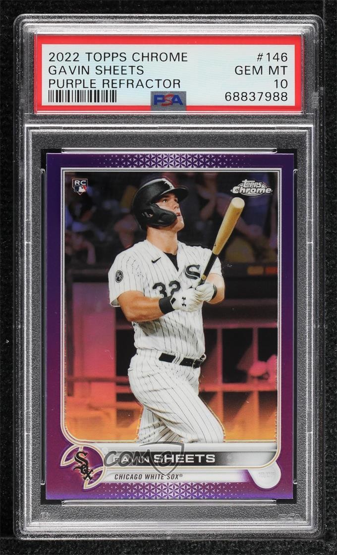 2022 Topps Chrome Purple Refractor 200/250 Gavin Sheets #146 PSA 10 GEM MT 07m7