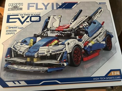 MOC 88320A Tech Apollo Project EVO Sports Racing Car Bricks Toy