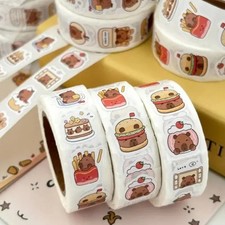 500 stickers capybara roll stickers high value cute cartoon decorative stickers