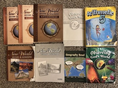 Lot of Abeka 6th grade Curriculum Arithmetic Science History SEE DESCR.