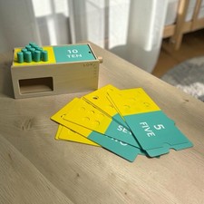 Complete Lovevery Wooden Counting Box Pegs Free Spirit Play Kit Math Toy Puzzle