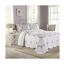 Modern Heirloom Gwen Bedspread - Queen,White,...