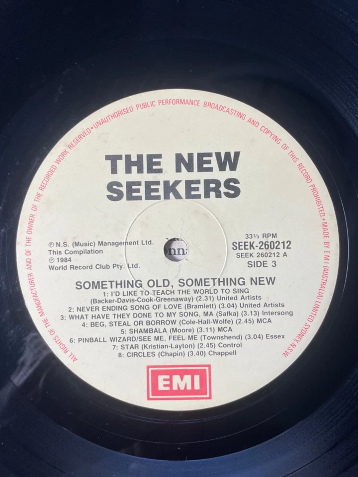 THE SEEKERS / THE NEW SEEKERS - SOMETHING OLD SOMETHING NEW 2X-LP Australia Foto 4 de 4