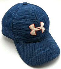 UNDER ARMOUR hat flexfit fitted blue cap - Youth / child size S/M