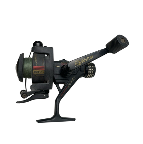 Moulinet de pêche vintage Zebco Quantum Snapshot SS05 visage ouvert