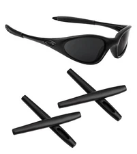 Black Replacement Ear Socks for Oakley Minute 1.0 Non-Slip Temple Tips