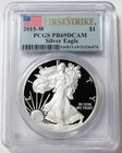 2015 W AMERICAN SILVER EAGLE $1 PROOF 1 oz COIN PCGS PF 69 DCAM FIRST STRIKE
