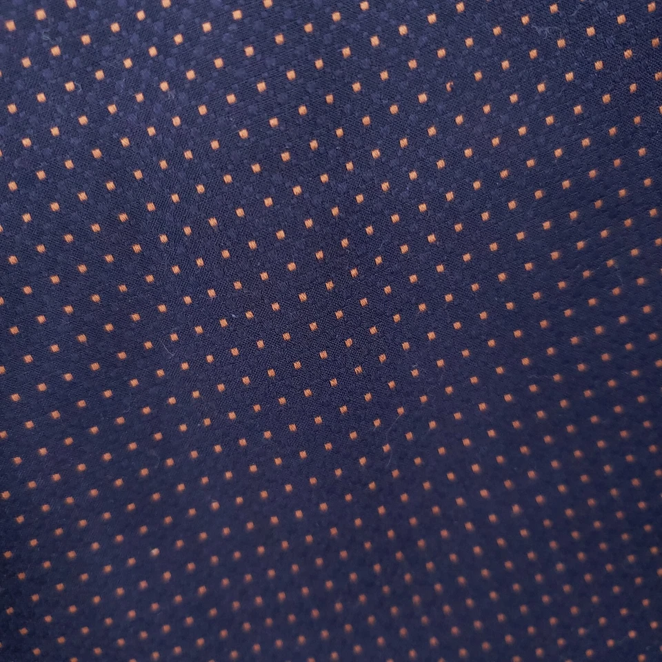 NEW Murano Button Up Shirt Mens 4XB Big Blue Short Sleeve Polka dots Collared - Image 4 of 4