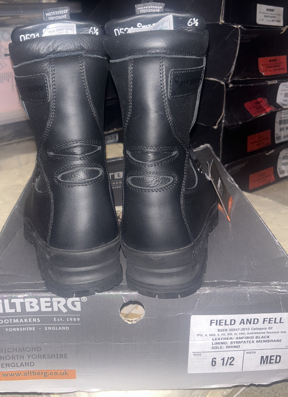 Altberg Field And Fell Boots Black Size 6 1/2 Medium Black New eBay
