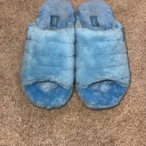 UGG SPLASH ALL GENDER FLUFF YOU SHEEPSKIN SLIPPERS, MEN US 6/ WOMEN US 7 - Picture 4 of 6