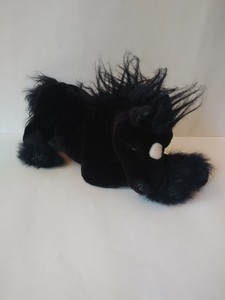 black horse stuffed animal
