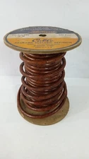 per 1ft Vintage NOS Packard Ignition Cable Spark Plug Wire Coated Cloth Brown