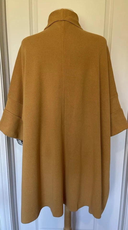 Envoltura/poncho/bufanda/capa tejido miel Marla Winne talla L~ ESTILOSO~ Foto 4 de 4