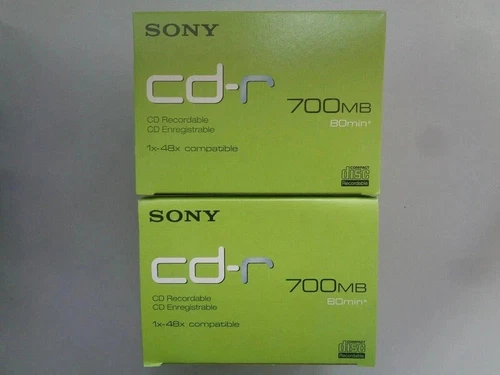 20 SONY CD-R 80 - CD R 1x-48x 80min / 700MB Neuf