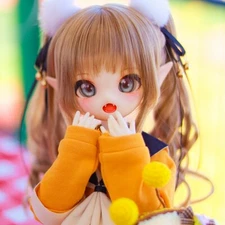 1/4 BJD SD Doll Girl Free Eyes + Face make up Handmade Figure Resin Toys Gift