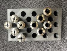 W20 Collets Various Sizes for Schaublin 102 Lathe and similar VGC