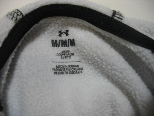 Under Armour Hoodie Kids Youth Size M Gray Variegated Patterned Fleece Lined - Picture 4 of 4