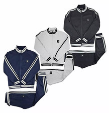 Time Is Money Men's Urban Designer Sports Stripe Streetwear Style Tracksuit