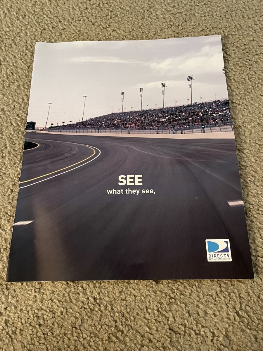 Vintage 2008 DIRECTV NASCAR HOTPASS Poster Print Ad TONY STEWART