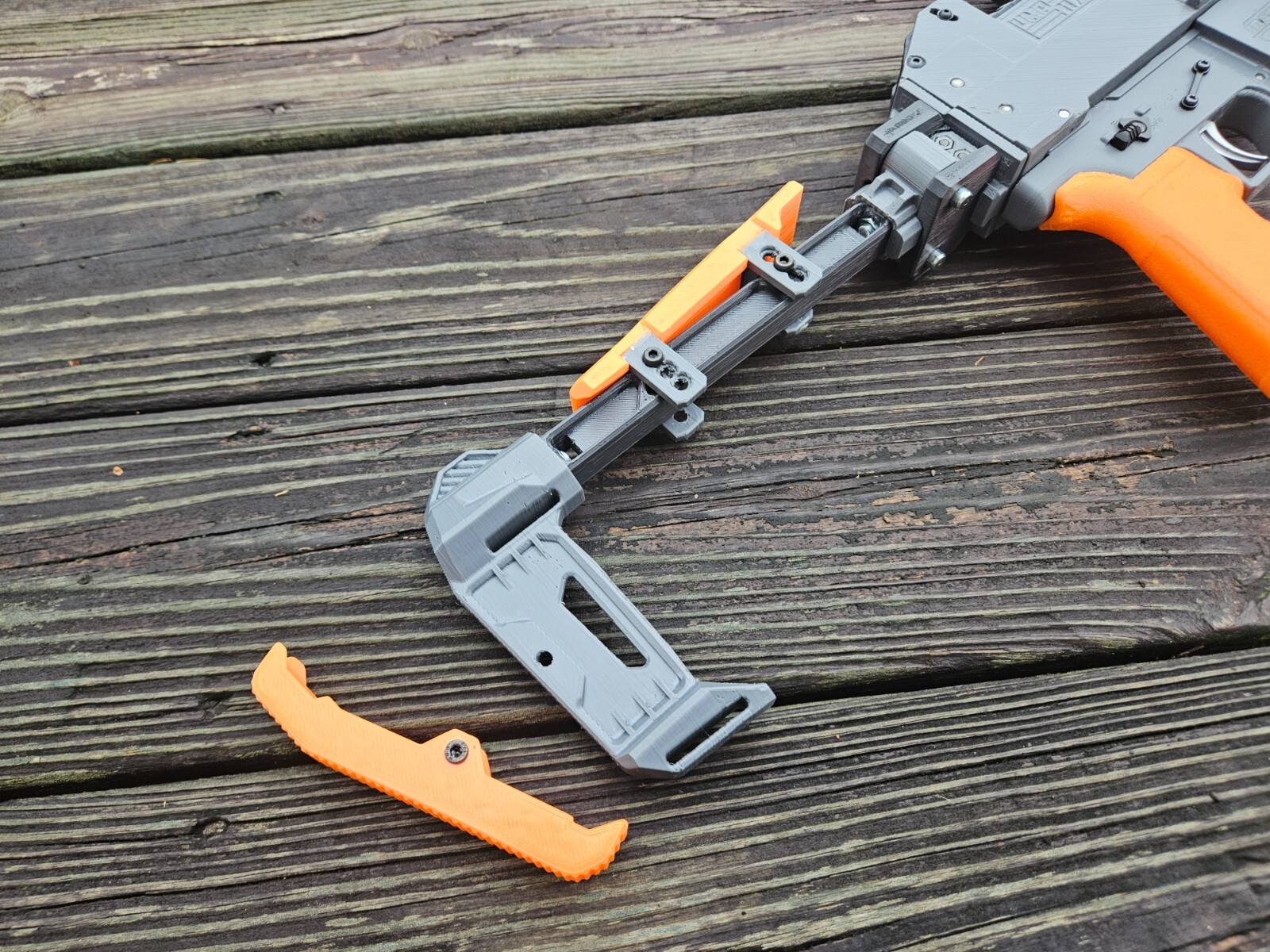 DUPLEX Folding Stock/Pistol Brace System. Adjustable Cheek Riser