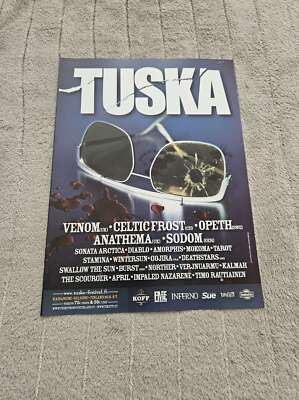 FPOT219 MAGAZINE ADVERT 12X9'' TUSKA : CELTIC FROST, DEATHSTARS, OPETH