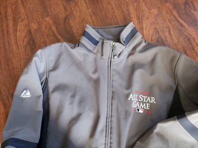 ウェア JH Design 2008 MLB All-Star Game Jacket MEN'S MLB ALL+STAR GAME 2008 YANKEE STADIUM GRAY JACKET SIZE LARGE
