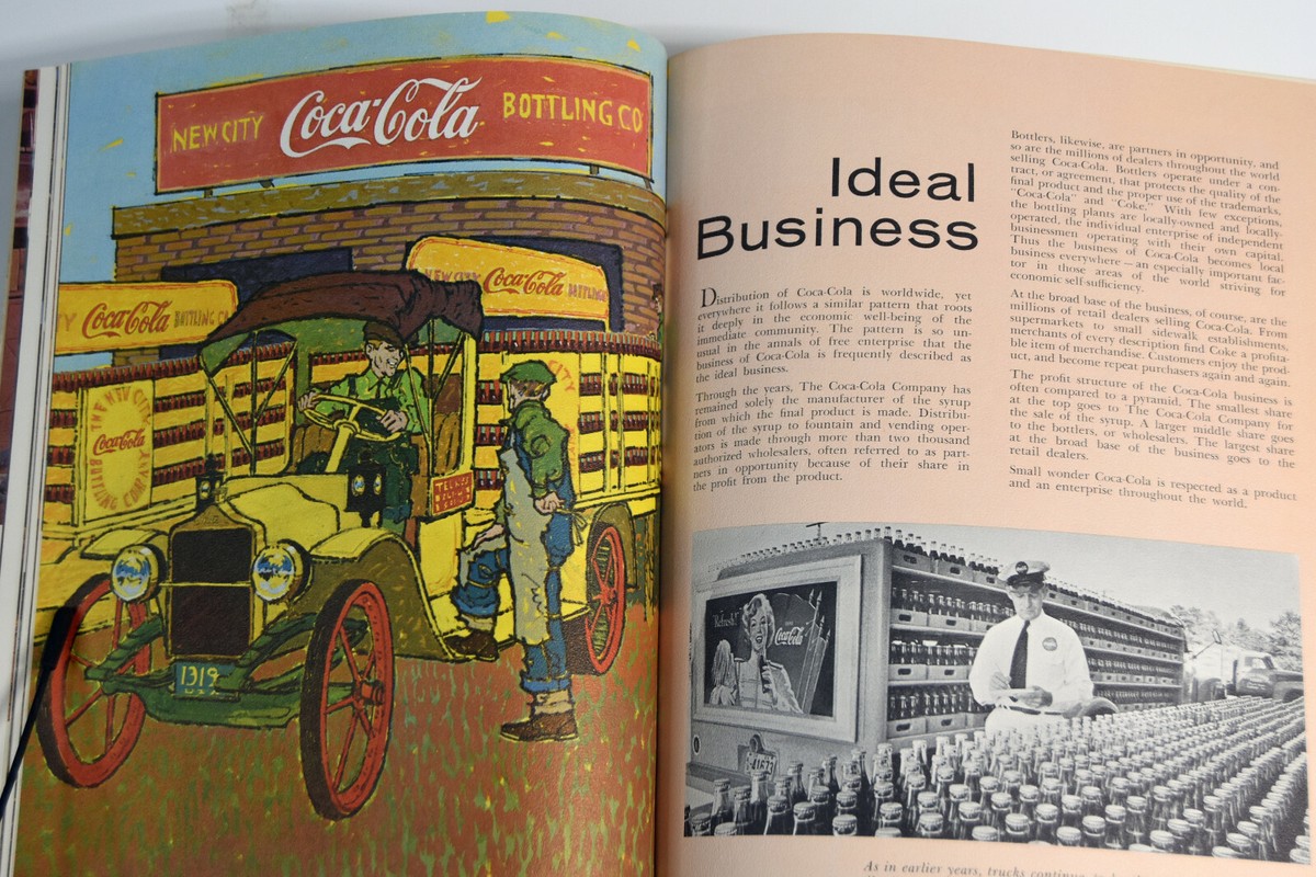 1886 - 1916 Old Retro Book Coca Cola Advertising Business Portrait