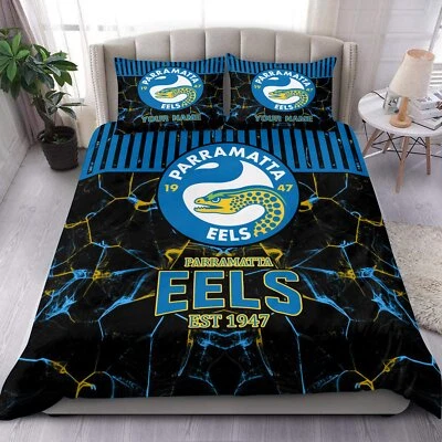 Parramatta Eels Doona/Duvet Cover NEW Bedding Set Men Gift Queen 