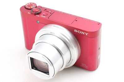 MINT English] Sony Cyber-shot DSC-WX500 18.2MP Red 30x Zoom