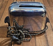 Vintage Chrome Bakelite Toastmaster Automatic 2 Slice Pop Up Toaster Tested Work