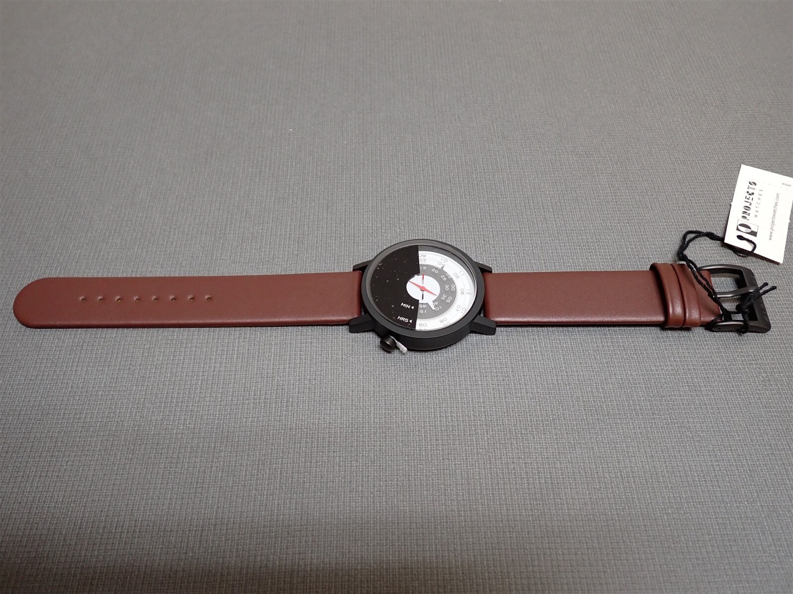 NEW Projects Watches PJT-7901BR Beyond The Horizon 40mm Brown Leather Band Watch
