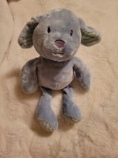 Little Miracles Baby Blue Puppy Dog Striped Ears Paws Plush Costco 12" Lovey