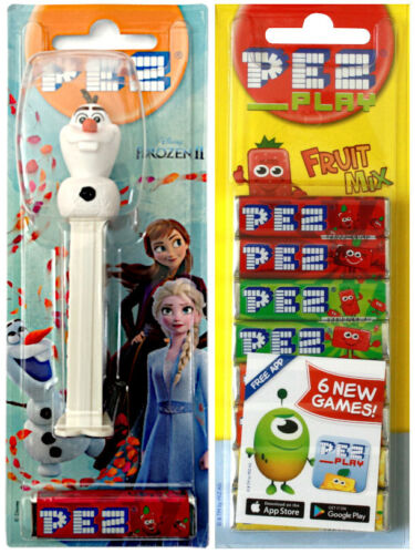 PEZ Frozen 2 OLAF Sweet Dispenser & a Pack of 8x Candies Bundle PICK Flavour - Picture 5 of 7