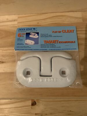 Dock Edge Flip Up Dock Cleat 6'' - White New