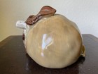 Large DECORATIVE Ceramic PAPAYA Fruit Figurine / Paperweight NEW Tan Brown — photo 3