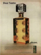 1964 FOUR ROSES Whiskey Dear Santa Vintage Print Ad