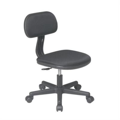 Office Star Student Task Chair in Black Fabric