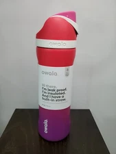 Owala FreeSip Stainless Steel Water Bottle / 24oz / Color: Purple Gradient