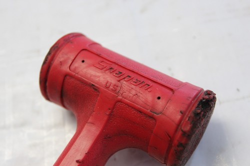 Snap-On Tools 24oz Dead Blow Hammer. HBFE24. Soft Grip. Red NICE! - Picture 2 of 13